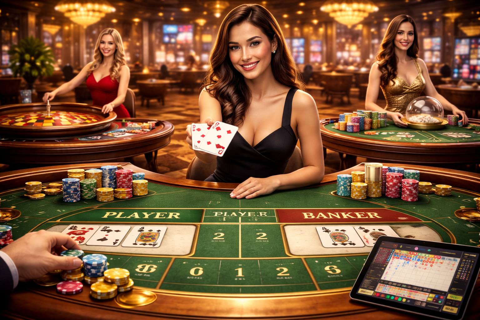 Sòng bài cao cấp với các nữ dealer